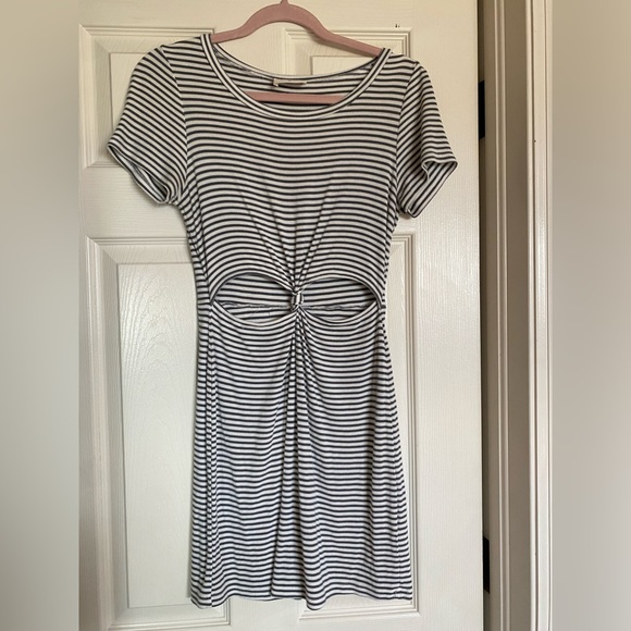 Cutout Striped Dress - Picture 2 of 2